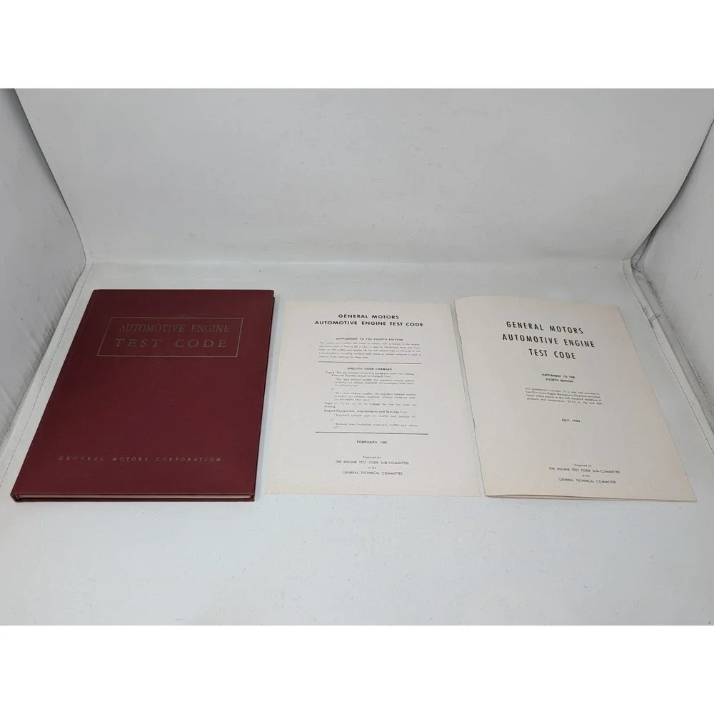 General Motor Corporation / Automotive Engine Test Code 1954 4th Edition‎